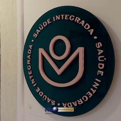 Placa personalizada redonda 