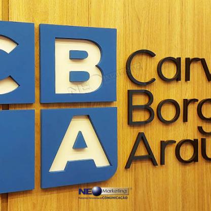 Logotipo em MDF para Parede de Escritório