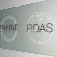 Placa de Vidro com Adesivo Jateado - FOTO 28